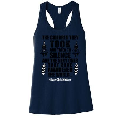 Every Child Matters Quote Women's Racerback Tank