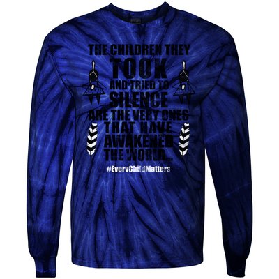 Every Child Matters Quote Tie-Dye Long Sleeve Shirt