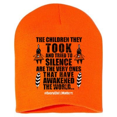 Every Child Matters Quote Short Acrylic Beanie