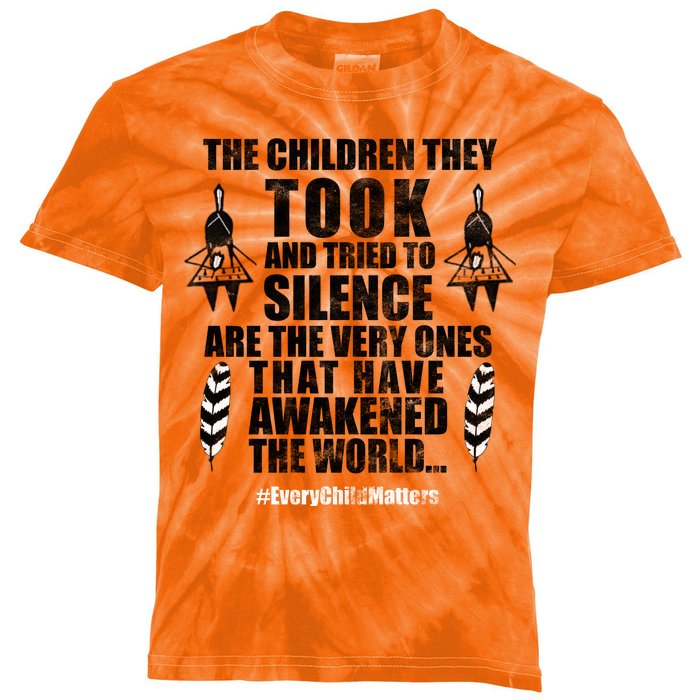 Every Child Matters Quote Kids Tie-Dye T-Shirt