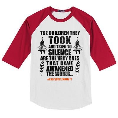 Every Child Matters Quote Kids Colorblock Raglan Jersey