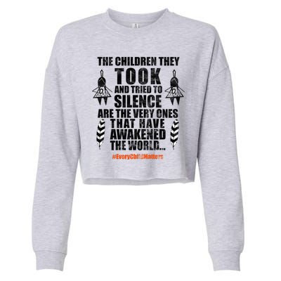 Every Child Matters Quote Cropped Pullover Crew