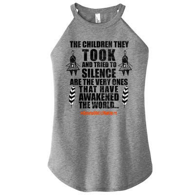 Every Child Matters Quote Women's Perfect Tri Rocker Tank