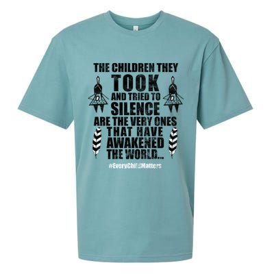 Every Child Matters Quote Sueded Cloud Jersey T-Shirt