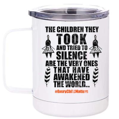 Every Child Matters Quote 12 oz Stainless Steel Tumbler Cup