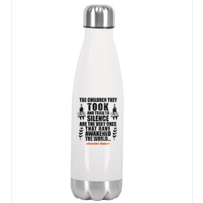 Every Child Matters Quote Stainless Steel Insulated Water Bottle