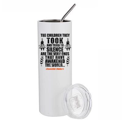 Every Child Matters Quote Stainless Steel Tumbler