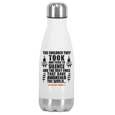 Every Child Matters Quote Stainless Steel Insulated Water Bottle