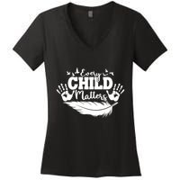 Every Child Matter Celebrate Orange Day Women's V-Neck T-Shirt