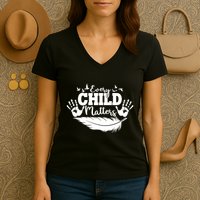 Every Child Matter Celebrate Orange Day Women's V-Neck T-Shirt