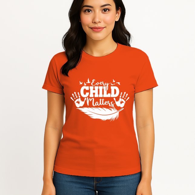 Every Child Matter Celebrate Orange Day Womens T-Shirt