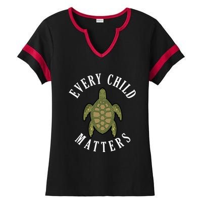 Every Child Matters , Orange Day ,Residential Schools Ladies Halftime Notch Neck Tee