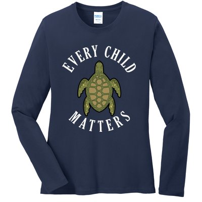 Every Child Matters , Orange Day ,Residential Schools Ladies Long Sleeve Shirt