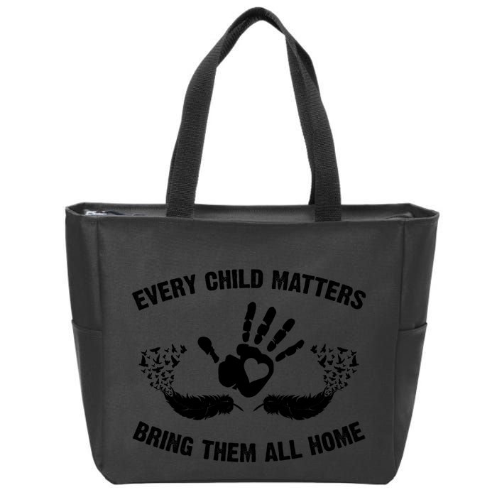 Every Child Matters Bring Them All Home Zip Tote Bag
