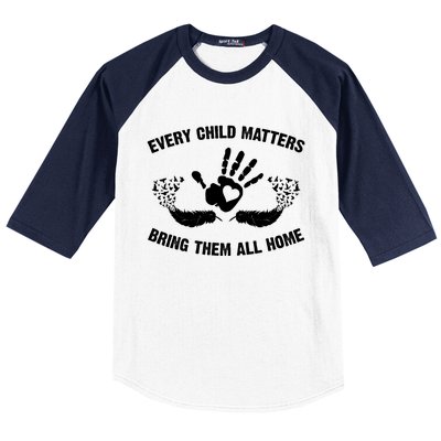 Every Child Matters Bring Them All Home Baseball Sleeve Shirt