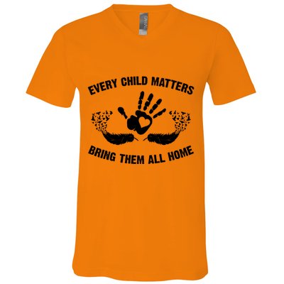 Every Child Matters Bring Them All Home V-Neck T-Shirt