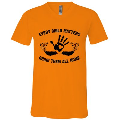 Every Child Matters Bring Them All Home V-Neck T-Shirt