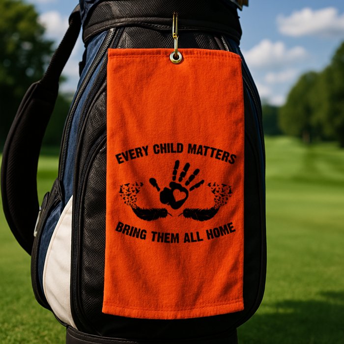 Every Child Matters Bring Them All Home Golf Towel