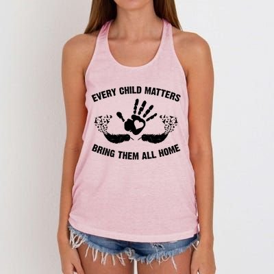 Every Child Matters Bring Them All Home Women's Knotted Racerback Tank