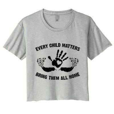 Every Child Matters Bring Them All Home Women's Crop Top Tee