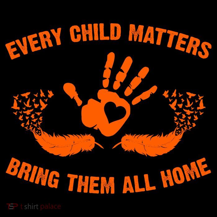 Every Child Matters Bring Them All Home Orange Handprint Sweatshirt