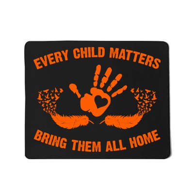 Every Child Matters Bring Them All Home Orange Handprint Mousepad