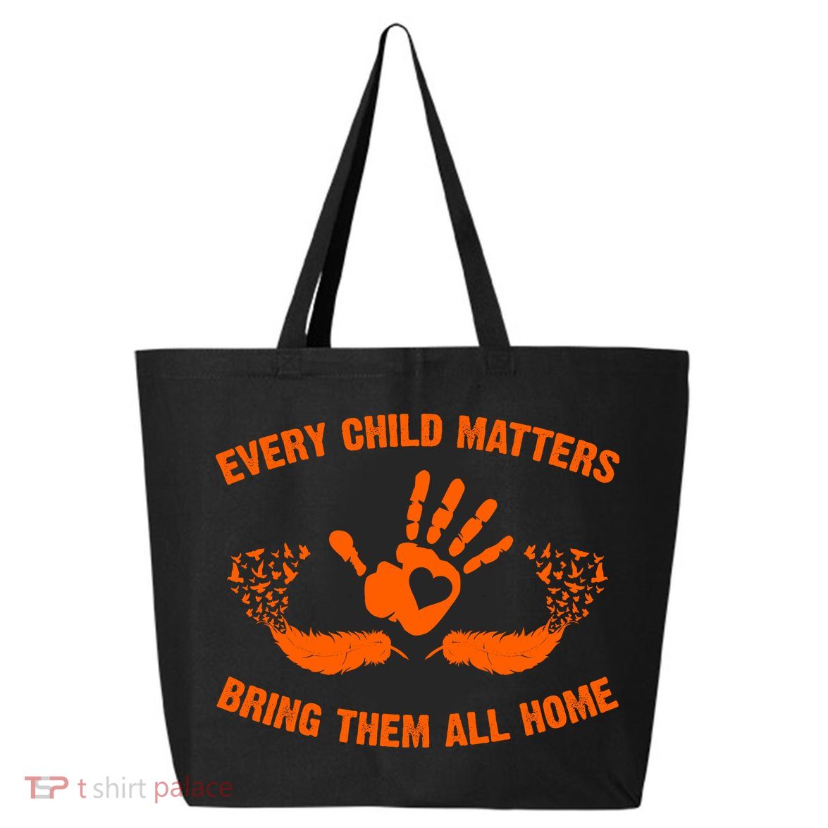 Every Child Matters Bring Them All Home Orange Handprint 25L Jumbo Tote