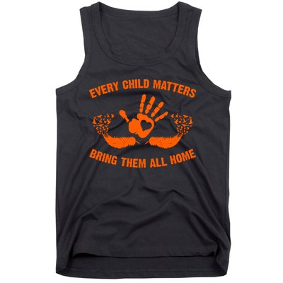 Every Child Matters Bring Them All Home Orange Handprint Tank Top