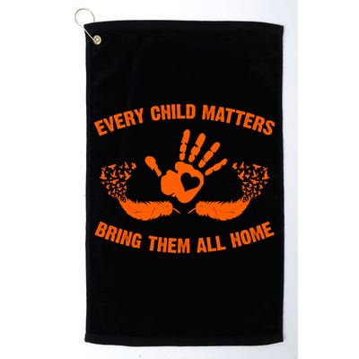 Every Child Matters Bring Them All Home Orange Handprint Golf Towel