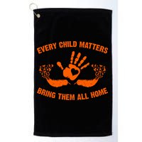 Every Child Matters Bring Them All Home Orange Handprint Golf Towel