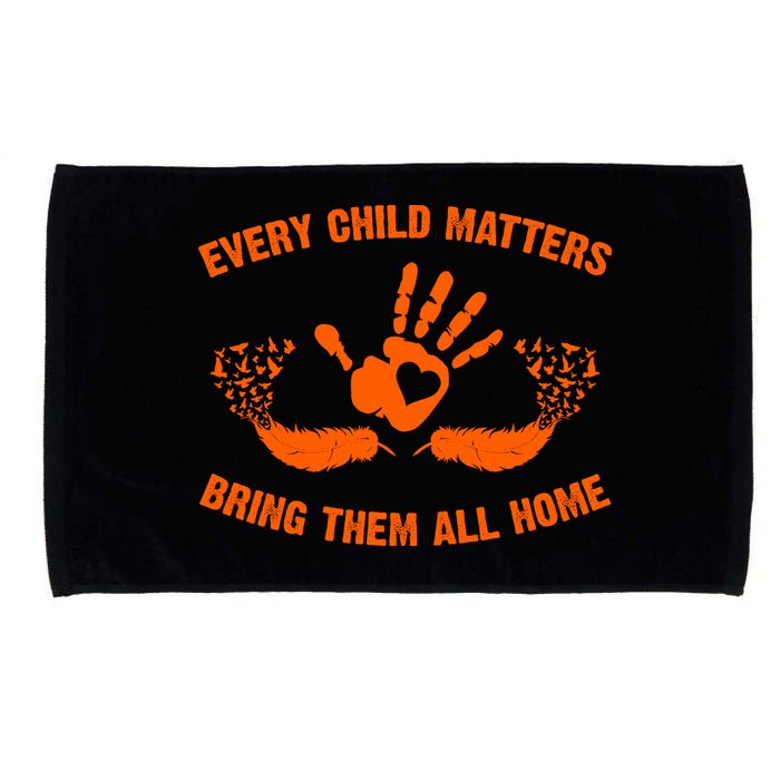 Every Child Matters Bring Them All Home Orange Handprint Microfiber Hand Towel