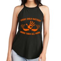 Every Child Matters Bring Them All Home Orange Handprint Women's Perfect Tri Rocker Tank