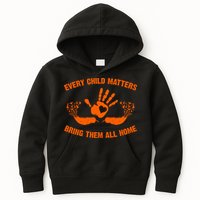 Every Child Matters Bring Them All Home Orange Handprint Kids Hoodie