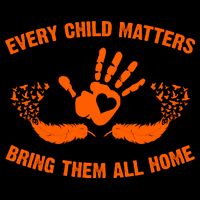 Every Child Matters Bring Them All Home Orange Handprint Wool Snapback Cap