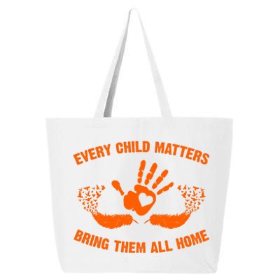 Every Child Matters Bring Them All Home Orange Handprint 25L Jumbo Tote