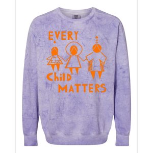 Every Child Matters Orange Print Colorblast Crewneck Sweatshirt