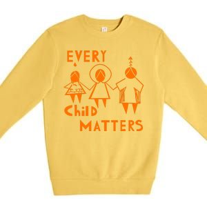 Every Child Matters Orange Print Premium Crewneck Sweatshirt