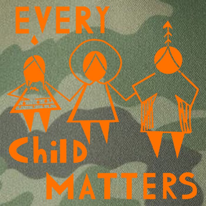 Every Child Matters Orange Print Legacy Tie Dye Trucker Hat