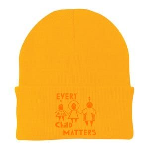 Every Child Matters Orange Print Knit Cap Winter Beanie