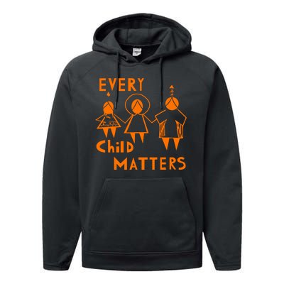 Every Child Matters Orange Print Performance Fleece Hoodie