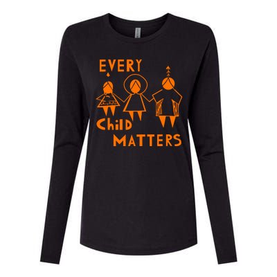 Every Child Matters Orange Print Womens Cotton Relaxed Long Sleeve T-Shirt