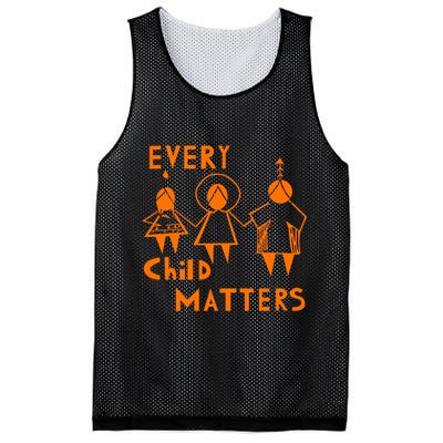 Every Child Matters Orange Print Mesh Reversible Basketball Jersey Tank