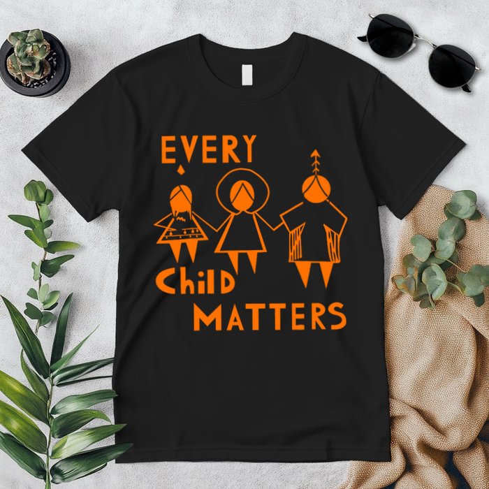 Every Child Matters Orange Print Premium T-Shirt