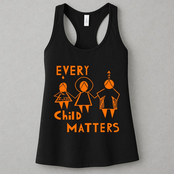 Every Child Matters Orange Print Womens Tank Top
