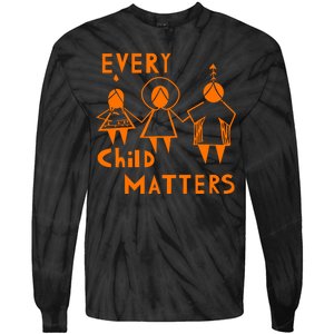 Every Child Matters Orange Print Tie-Dye Long Sleeve Shirt