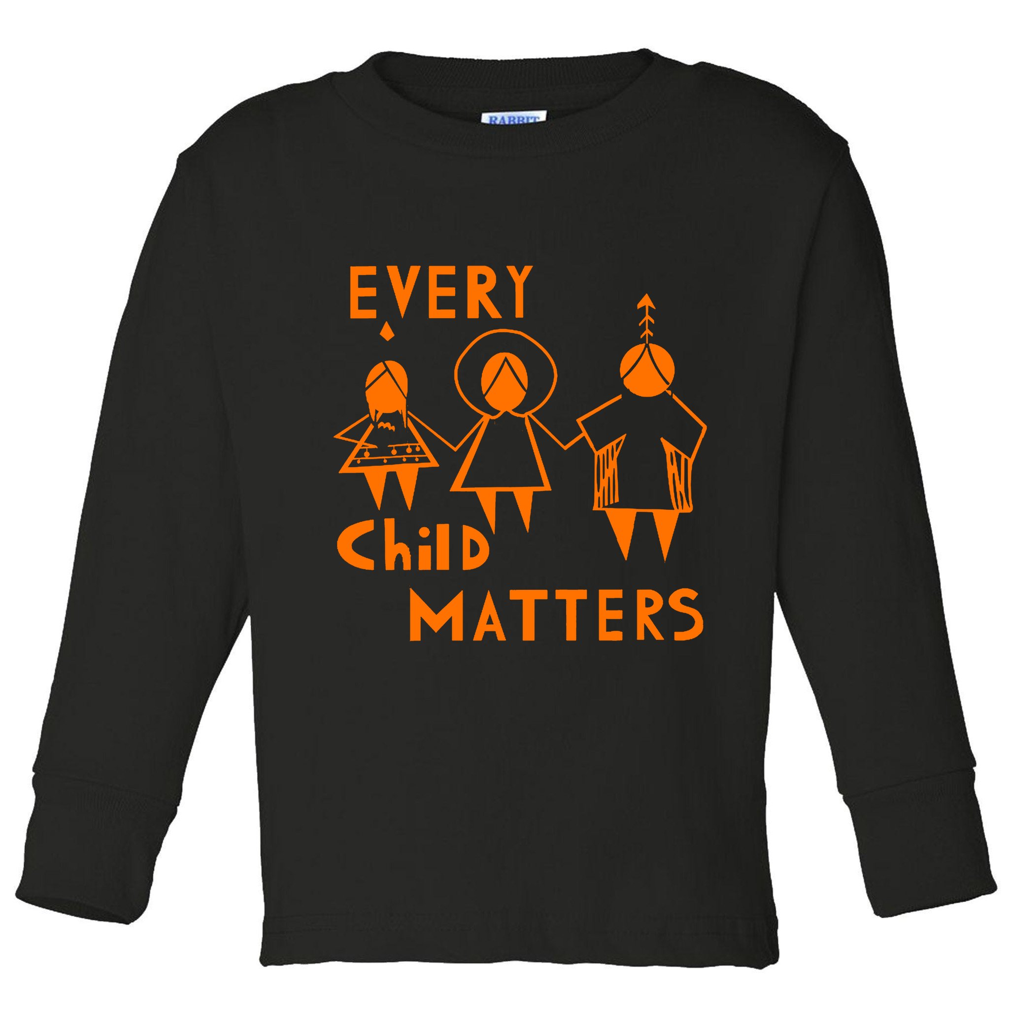 Every Child Matters Orange Print Toddler Long Sleeve Shirt