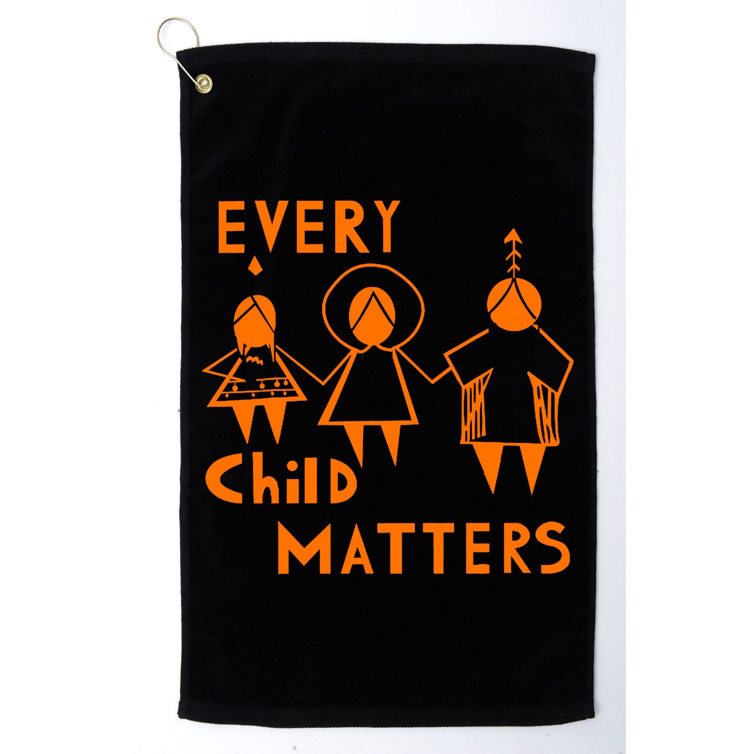 Every Child Matters Orange Print Golf Towel