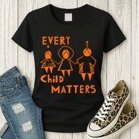 Every Child Matters Orange Print Womens T-Shirt