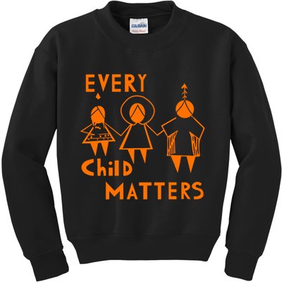 Every Child Matters Orange Print Kids Sweatshirt