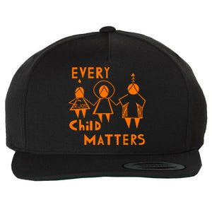 Every Child Matters Orange Print Wool Snapback Cap